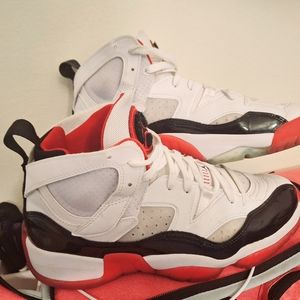 Jordan Jumpman Two Trey Men's ShoesWhite/Gym Red/BlackSize